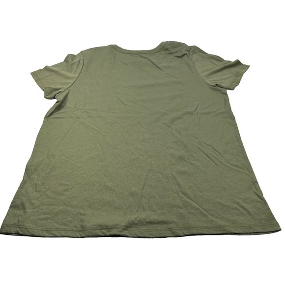 Zoe And Liv Women's Sz Large I Report To My Cat Short Sleeve Tee Shirt Green New - Picture 2 of 11